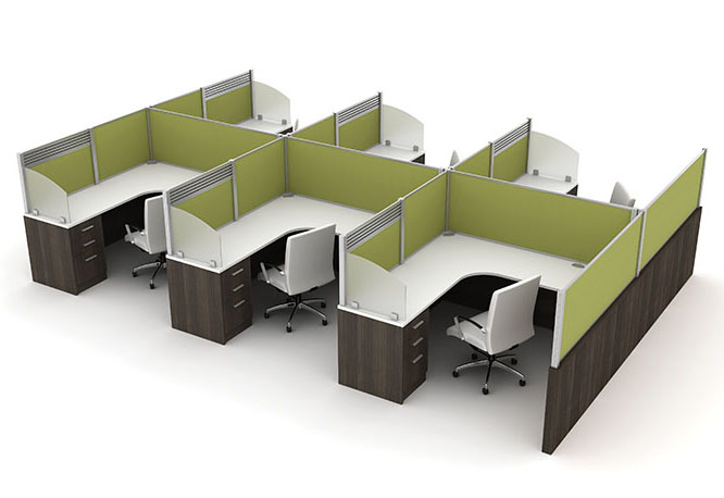 Modern + Panelx Workstations & Dividers 