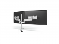 Single extension monitor arm, pole mounted