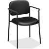 scatter with arms stacking chair leather black 