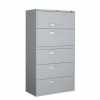 5-drawer lateral metal filing cabinet 9300 series gray