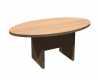 388/600 Office Furniture - modern laminate oval coffee table