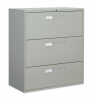 3-drawer lateral metal filing cabinet 9300 series gray