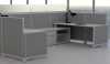 Echo Squared - modern modular open concept office large workstation with panels dividers and storage