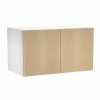 Innovations Office Furniture - modern two-tone laminate wall-mounted overhead storage cabinet with contrasting doors