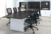 Ionic Office Furniture Vancouver - modern two-tone laminate boardroom/conference boat shape table