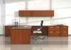 Kingston Office Furniture - wood veneer executive suite private office with storage/filing