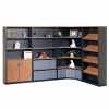 Links Office Furniture - modern modular laminate storage bookcase with curved corner