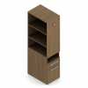 Princeton Office Furniture - modern laminate storage cabinet with open shelves and storage/filing drawers