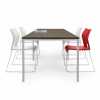 Princeton Office Furniture - modern laminate collaborative meeting table with metal legs