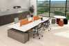 Take Off Office Furniture - modern modular two-tone laminate benching workstations with privacy panels and integrated power/data