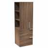 Workscape Office Furniture - modern laminate storage wardrobe with cabinet, open shelves, and lateral file drawers